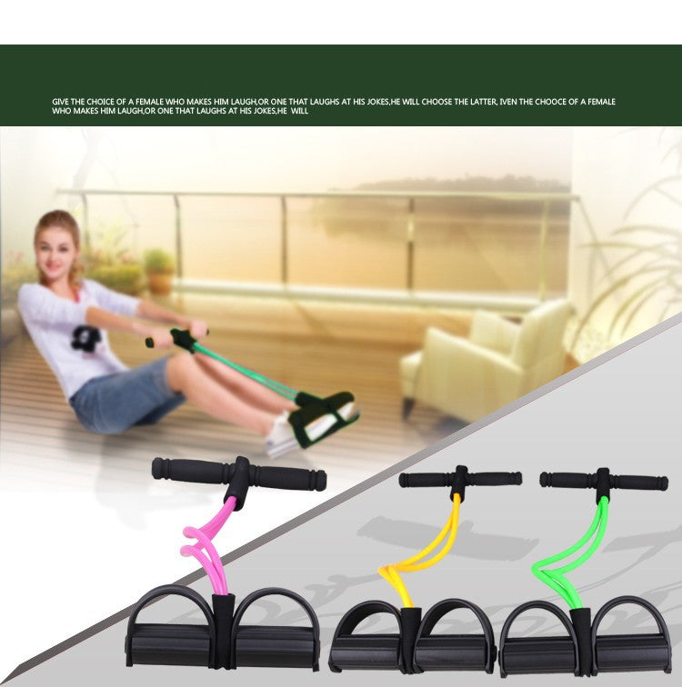 Fitness Gear Rubber Leg Pull Exerciser Chest Expander Leg Exerciser Resistance Bands for Home Gym Workout