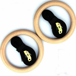 New Wooden 28mm Exercise Fitness Gymnastic Rings Gym Exercise Crossfit Pull Ups Muscle Ups