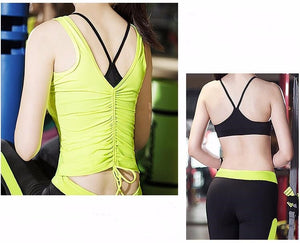 New Women Skin Tight Fitness Suits Quick Dry Elastic Sportswear Set Yoga Dancing Running Girls Three-piece Gym Sets