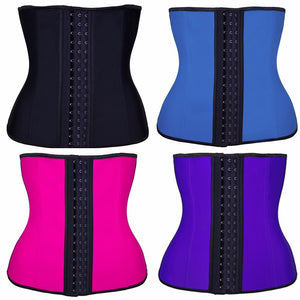 Steel Bone Waist Shaper Corset Waist Trainer Latex Shapewear Corset Women Waist Cincher Slimming Belt Hot Body Shaper Belt