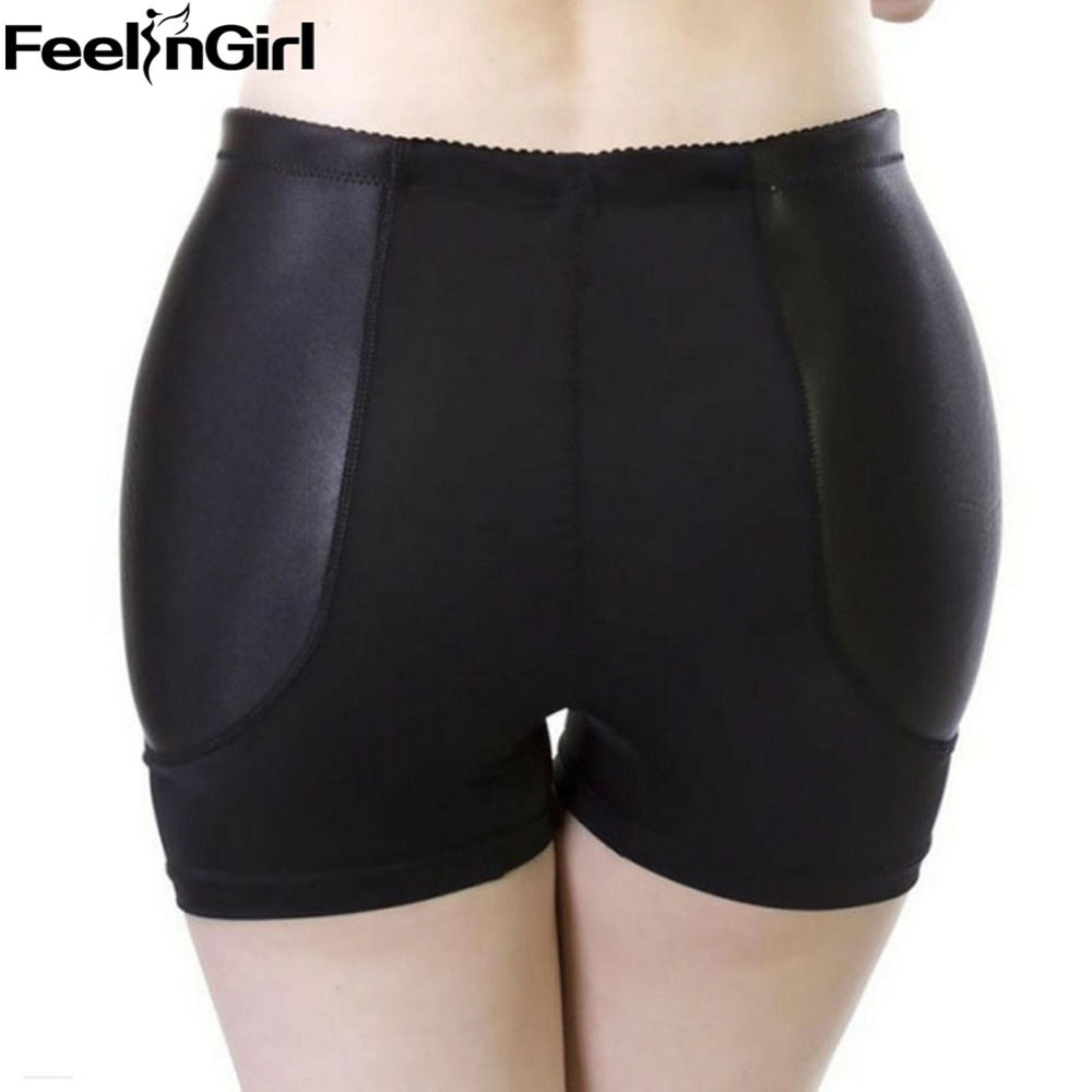 Lady Padded Butt Hip Enhancer Panties Shaper Buttocks Push Up Women's Underwear Plus Size -B Butt lift Control Panty