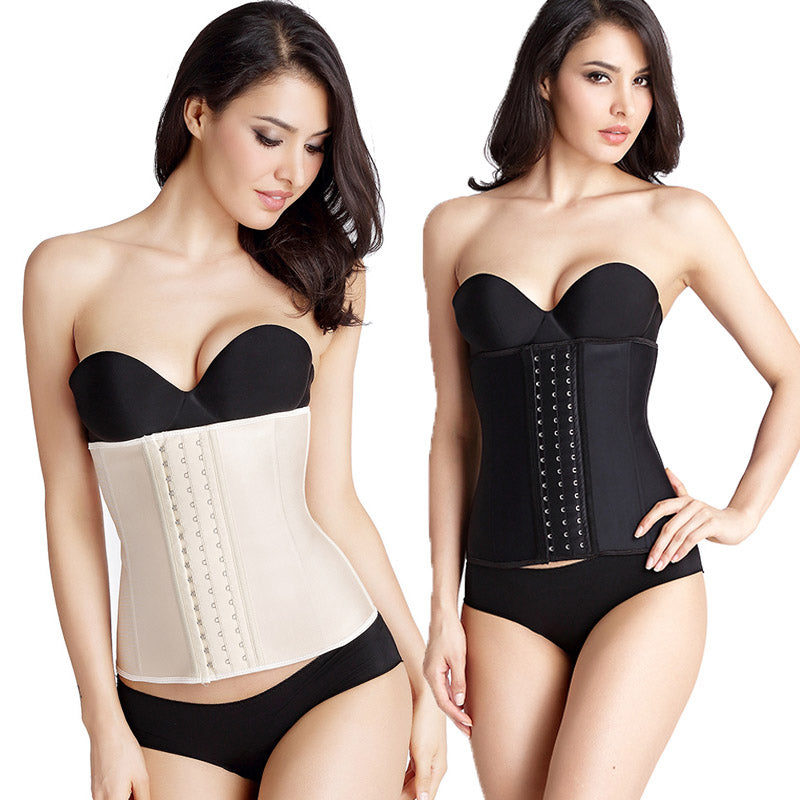 New Big Buckle 9 Steel Bone Waist Shaper Corset 100% Latex Waist Trainer Body Shaper Corset Women Waist Cincher Slim Belt