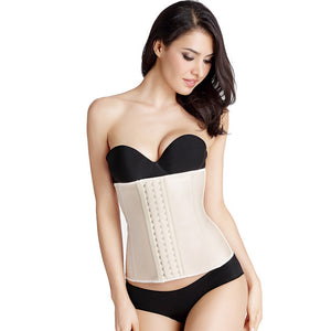 New Big Buckle 9 Steel Bone Waist Shaper Corset 100% Latex Waist Trainer Body Shaper Corset Women Waist Cincher Slim Belt