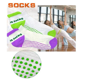 Sports Socks Soft Cotton Non-Slip Yoga Socks Silicone Massage