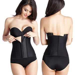 New Big Buckle 9 Steel Bone Waist Shaper Corset 100% Latex Waist Trainer Body Shaper Corset Women Waist Cincher Slim Belt