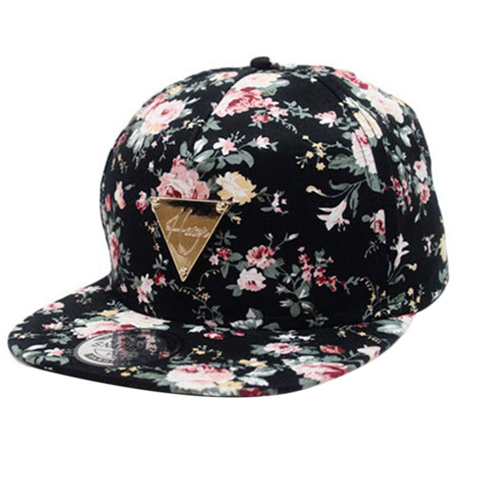 Baseball Cap Hip Hop Caps Men Women Floral Flower Snapback Hat Hip-Hop Flat Adjustable Cap Sun Hats Boy Girl gorras planas