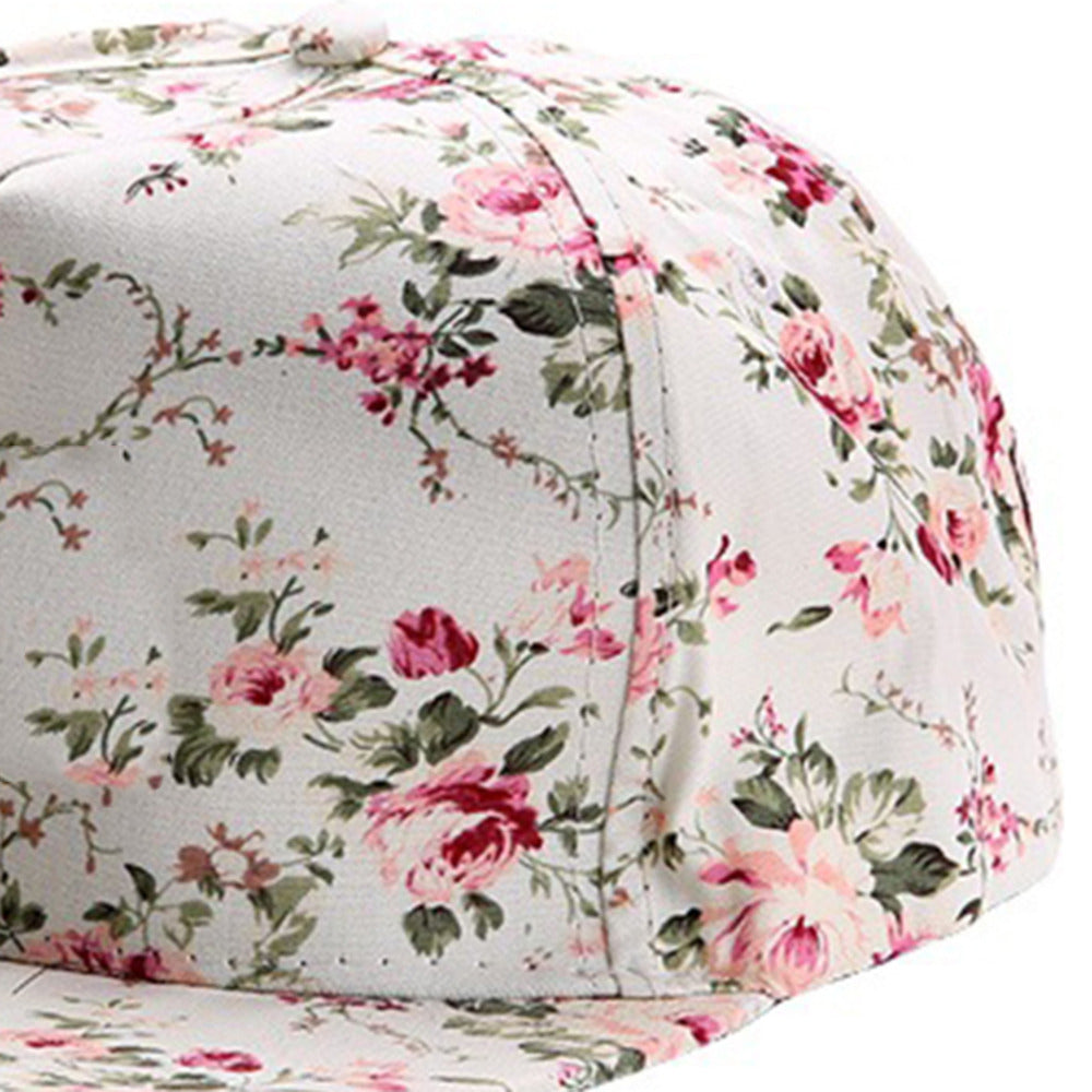 Baseball Cap Hip Hop Caps Men Women Floral Flower Snapback Hat Hip-Hop Flat Adjustable Cap Sun Hats Boy Girl gorras planas