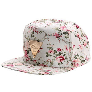 Baseball Cap Hip Hop Caps Men Women Floral Flower Snapback Hat Hip-Hop Flat Adjustable Cap Sun Hats Boy Girl gorras planas