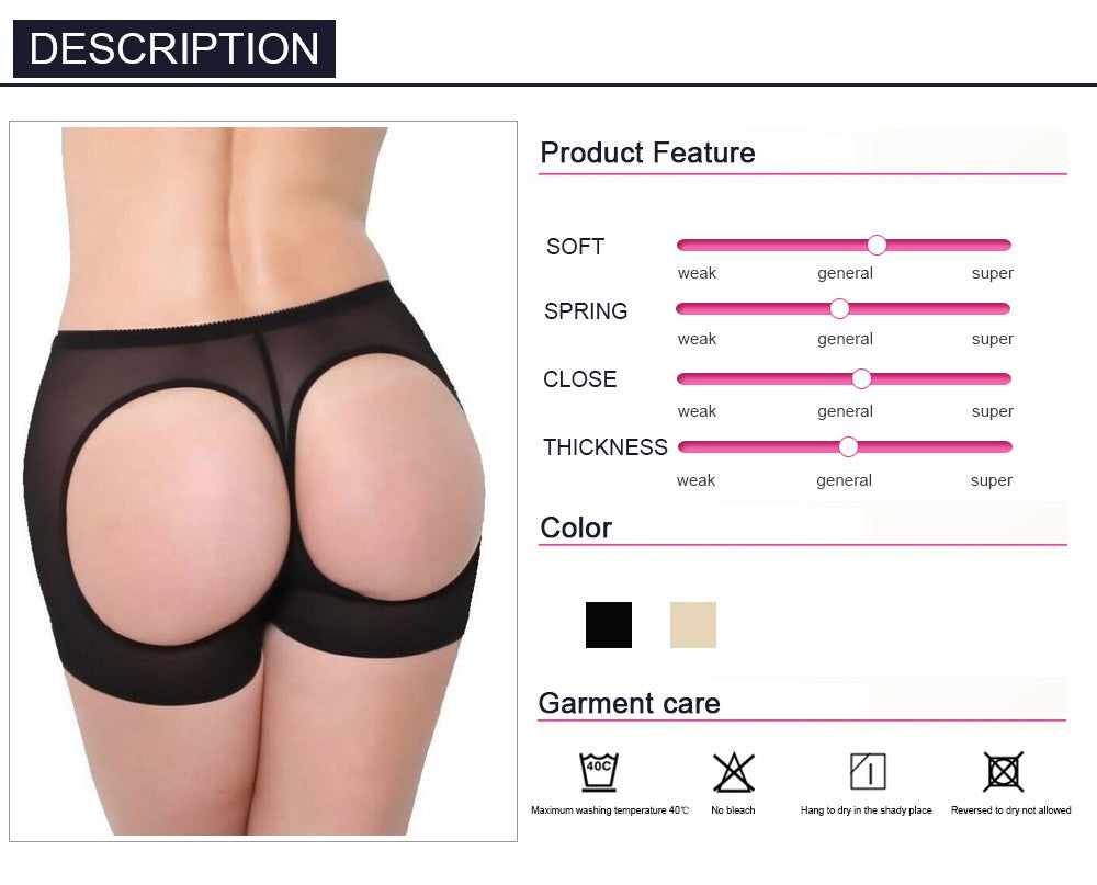 Women Butt Lifter Shaper Control Panties Sexy Buttocks Enhancer Panty Boyshort Tummy Undies Bottom SHAPEWEAR Plus Size S-3XL