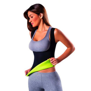 Body Shaper Tank Top Shirt Women Neoprene Hot Shapers CAMI  Sweat Shirt Redu Tops Chest Abdomen Waist Trainer Vest