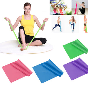 Elastic Band Tension 150cm Yoga Pilates Stretch Resistance Band Exercise Fitness Training