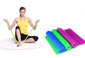 Elastic Band Tension 150cm Yoga Pilates Stretch Resistance Band Exercise Fitness Training