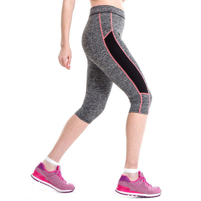 New Arrival High Waist Fitness Yoga Sport Pants Stretch Cropped Leggings Outdoor Fitness Pants#20