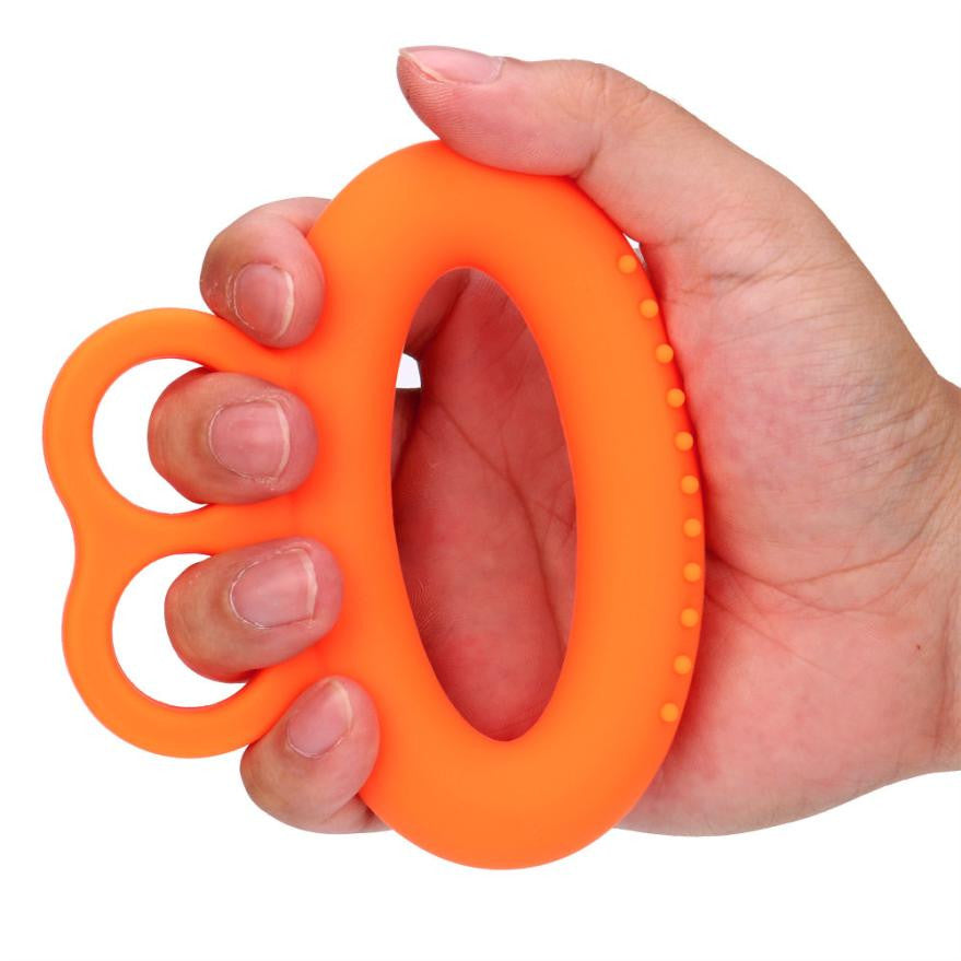 Olive Shape 20-50lb Strength Finger Hand Grip Muscle Power Training Rubber Ring Exerciser Sport Tools Wholesale