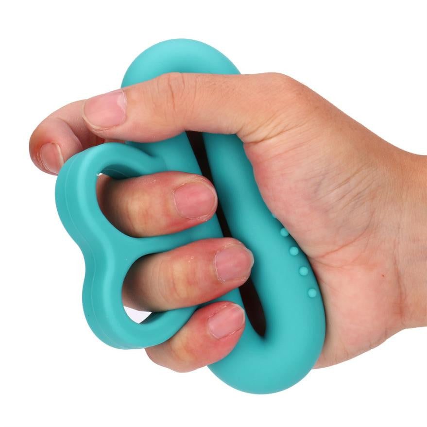 Olive Shape 20-50lb Strength Finger Hand Grip Muscle Power Training Rubber Ring Exerciser Sport Tools Wholesale