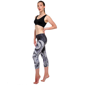 High Waist Women Sports Gym Workout Fitness Yoga Leggings Pants Printed Stretch Cropped Running tight Leggings