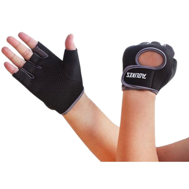 Gym Half Finger Gloves Sports Fitness Exercise Training Wrist Silicone Anti-slip Resistance Weight Lifting Gloves