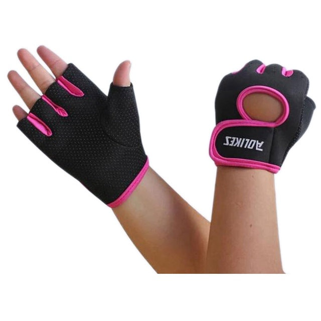 Gym Half Finger Gloves Sports Fitness Exercise Training Wrist Silicone Anti-slip Resistance Weight Lifting Gloves