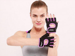 Gym Half Finger Gloves Sports Fitness Exercise Training Wrist Silicone Anti-slip Resistance Weight Lifting Gloves