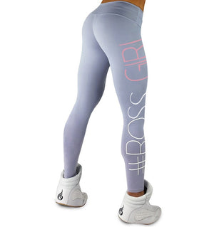 Women boss girl Letter Printing Slim Yoga Pants Sports Legging Fitness Tight Legging Ladies Jogging Gym Running Yaga Femme