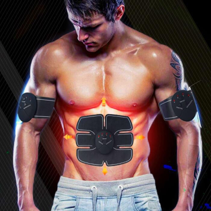 Smart EMS Electric Pulse Treatment Massager Abdominal Muscle Trainer Wireless Sports Muscle Stimulator Fitness Health Massage