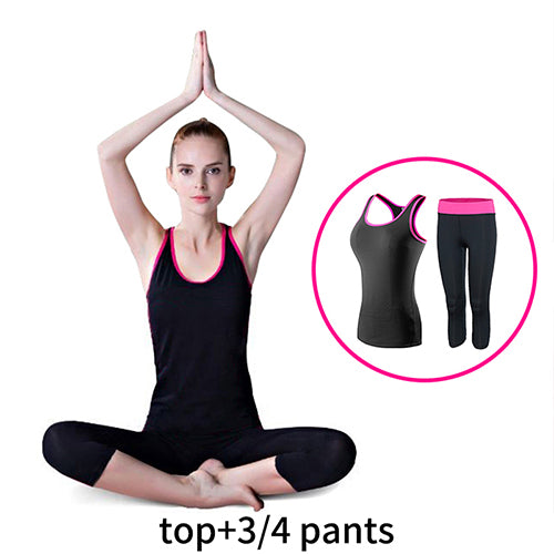 Dry Sexy Girls Yoga Sport Suit Vest Pant Sportswear Tank Tops Fitness Tights Yoga Set Gym Womens tracksuit