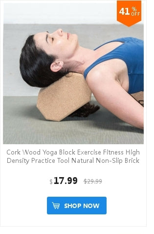 Cork Yoga Block Brick Pilates Prop Support Exercise Soft Durable Non-Slip Odor-Free Yoga Nice Aid