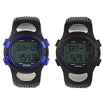 Waterproof Fitness 3D Pedometer Calories Counter Sport Watch Pulse Heart Rate Monitor Gift