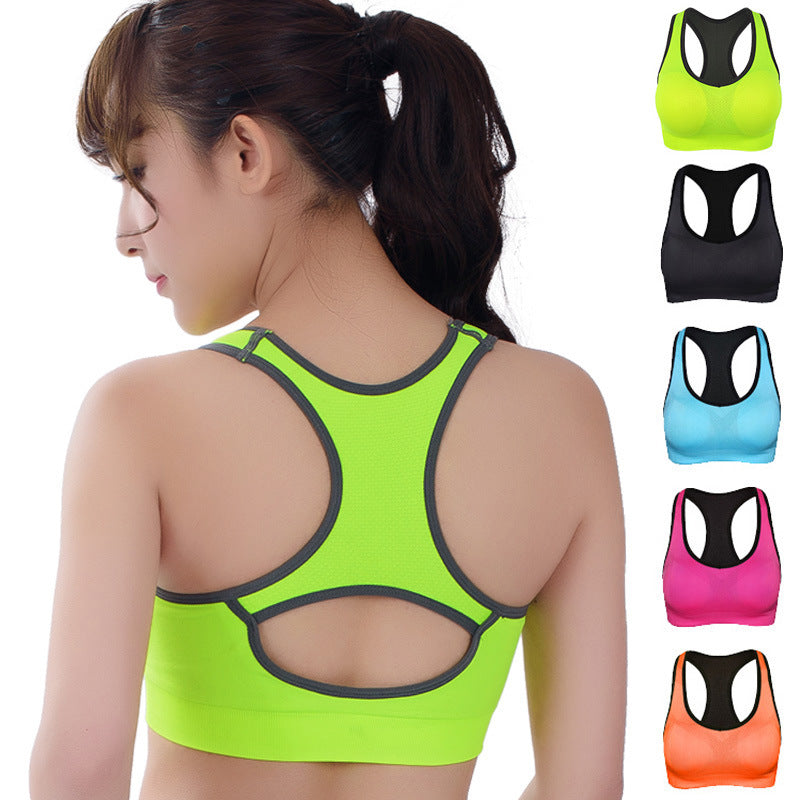 Women Fitness exercise Sports Bra Push Up Breathable Yoga Bras Underwear GYM lady Running Neon Color Quick Dry