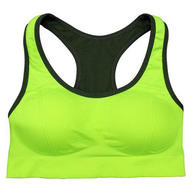 Women Fitness exercise Sports Bra Push Up Breathable Yoga Bras Underwear GYM lady Running Neon Color Quick Dry