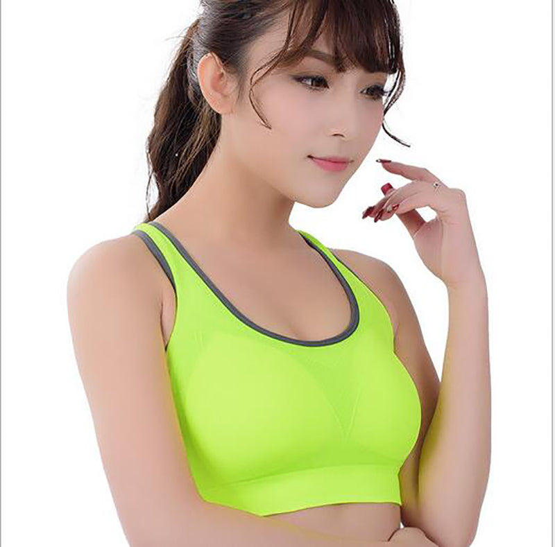 Women Fitness exercise Sports Bra Push Up Breathable Yoga Bras Underwear GYM lady Running Neon Color Quick Dry