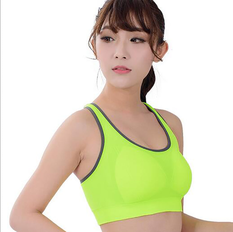 Women Fitness exercise Sports Bra Push Up Breathable Yoga Bras Underwear GYM lady Running Neon Color Quick Dry