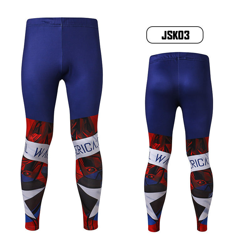 3D Yoga Pants Men Cycling Sport Leggings Camouflage Quick Dry Jogging Tight Pants Gym Fitness Leggings Men