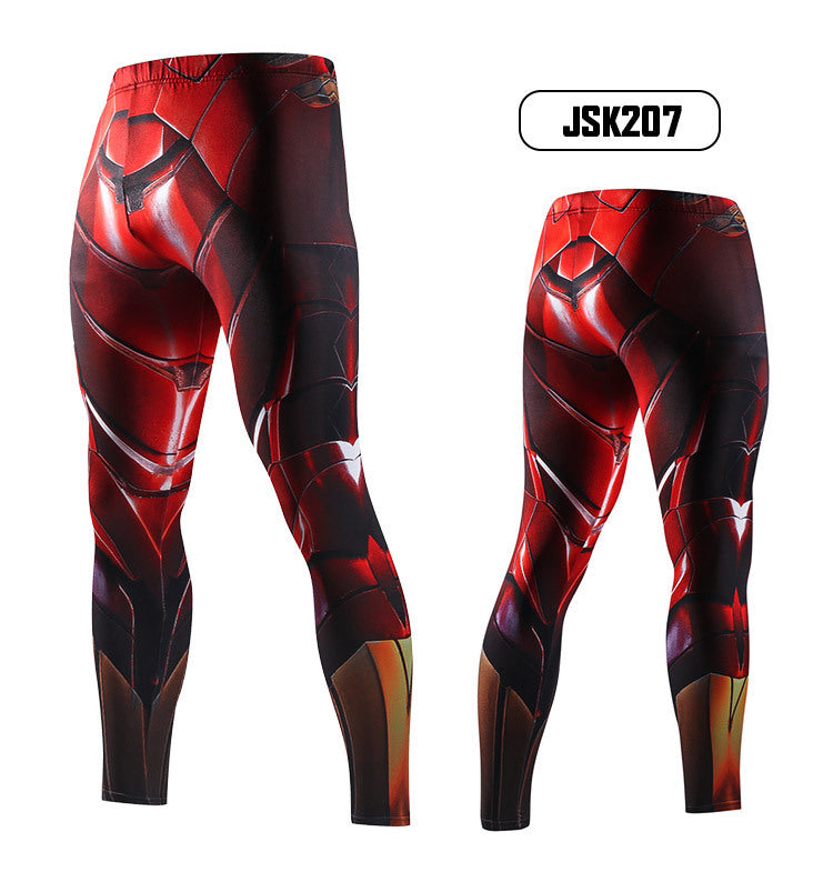 3D Yoga Pants Men Cycling Sport Leggings Camouflage Quick Dry Jogging Tight Pants Gym Fitness Leggings Men