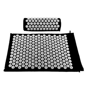 Acupuncture massage yoga Mat Pain Relief muscle back neck relaxation massage yoga cushion with massage pillow