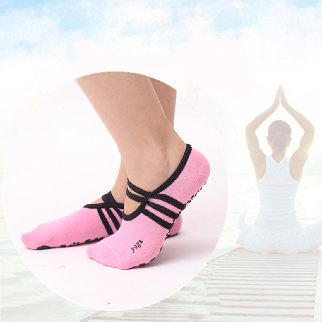 Anti Slip Cotton Yoga Socks Professional Fitness Sport Pilates Socks Ballet Socks Dance