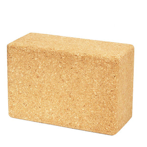 Cork Yoga Block Brick Pilates Prop Support Exercise Soft Durable Non-Slip Odor-Free Yoga Nice Aid