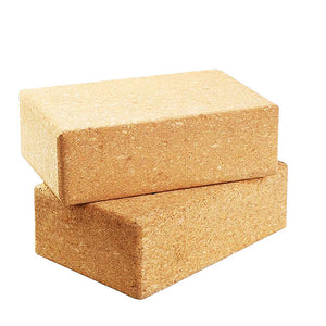 Cork Yoga Block Brick Pilates Prop Support Exercise Soft Durable Non-Slip Odor-Free Yoga Nice Aid