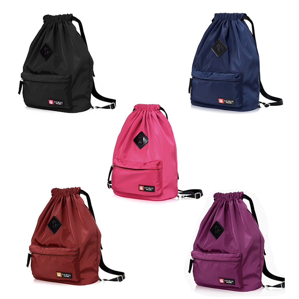 Drawstring Bag Festival Backpack Nylon for Gym Sports Fitness Travel Yoga Women Girls Student Bag Travel Backpack