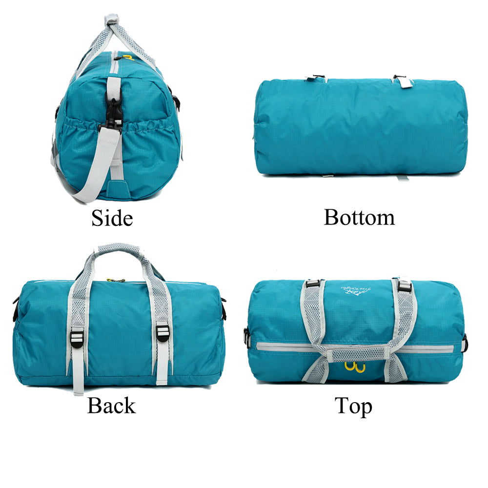 Gym Bag Waterproof  Men Women Sports Bag Nylon Lightweight Folding Sports Gym Bag Duffel Bag Swimming Travel Fitness