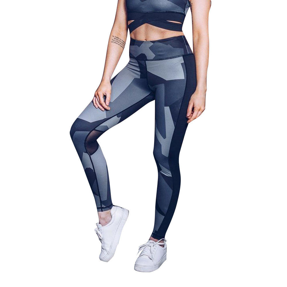 Women Leggings Camouflage Fitness Skinny Gym Sports Exercise Yoga Long Pants