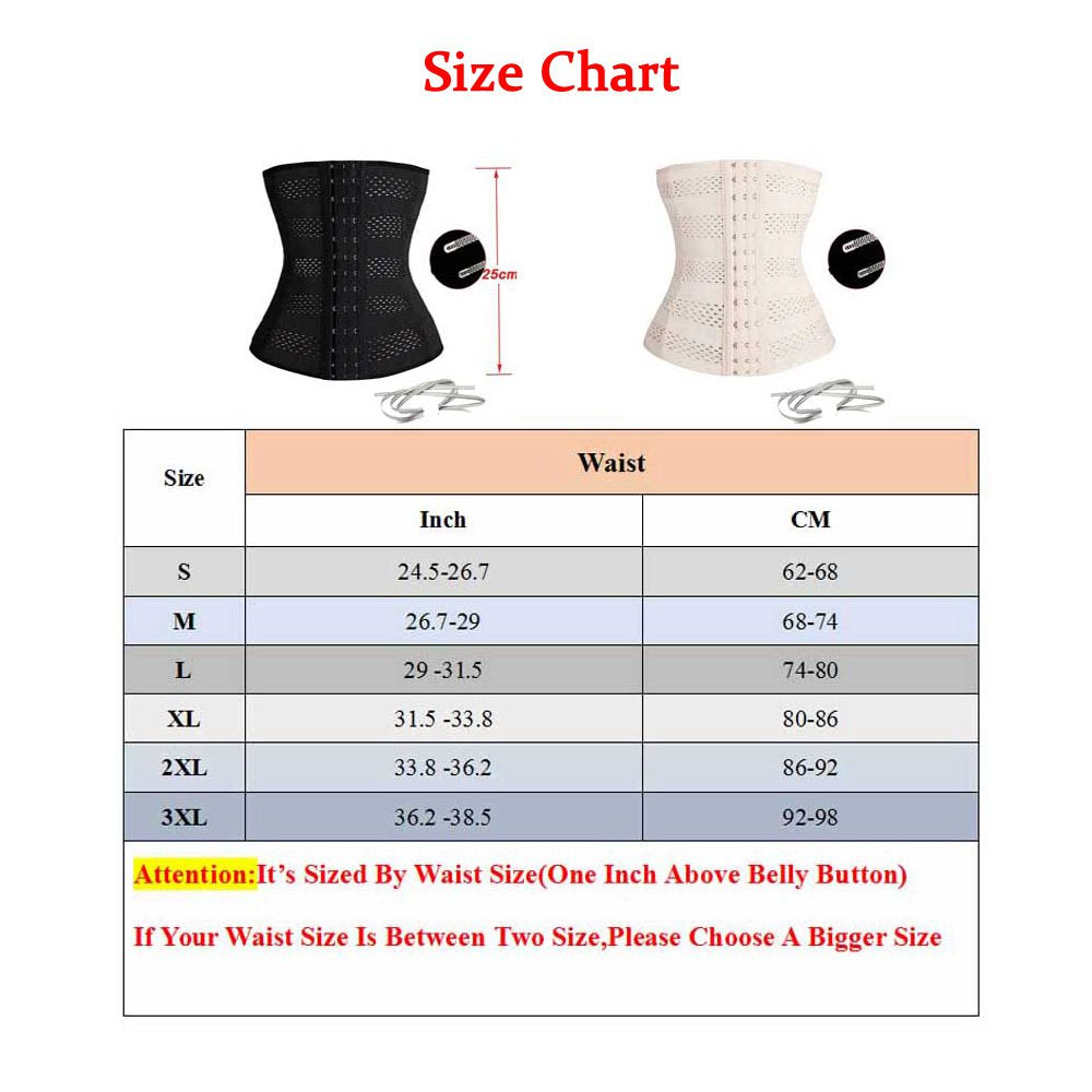 Womens S-3XL Sauna Tummy Control Female Body Trainer Modeling Belt Shapewear Breathable Hole Slim Waist Cinchers Corset