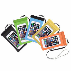 String Phone Case Waterproof Underwater Mobile Phone Holder Touch Screen Reflective Strip Waterproof Phone Bag