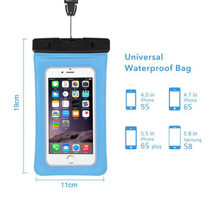 String Phone Case Waterproof Underwater Mobile Phone Holder Touch Screen Reflective Strip Waterproof Phone Bag