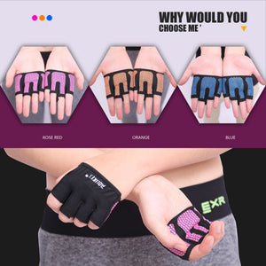 Anti-skid Men & Women Gym Gloves Breathable Body Building Exercise Training Sports Fitness Gloves New