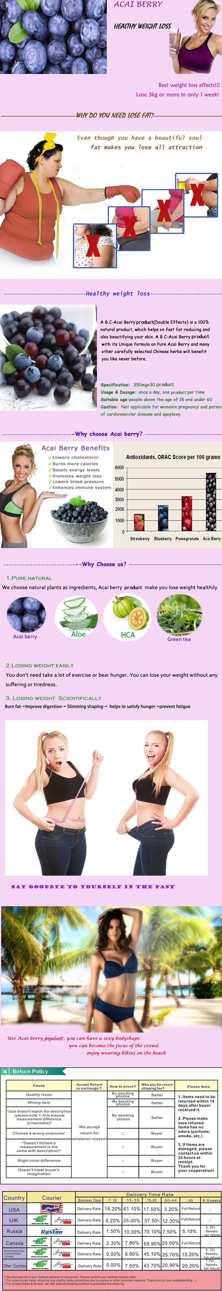 Fast weight loss slimming product, without any side effects,,antioxidant  acai berry