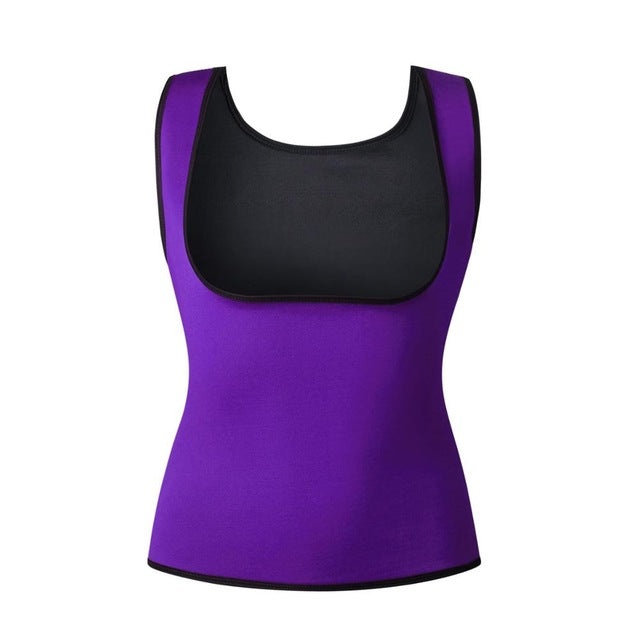 Body Shaper Tank Top Shirt Women Neoprene Hot Shapers CAMI  Sweat Shirt Redu Tops Chest Abdomen Waist Trainer Vest