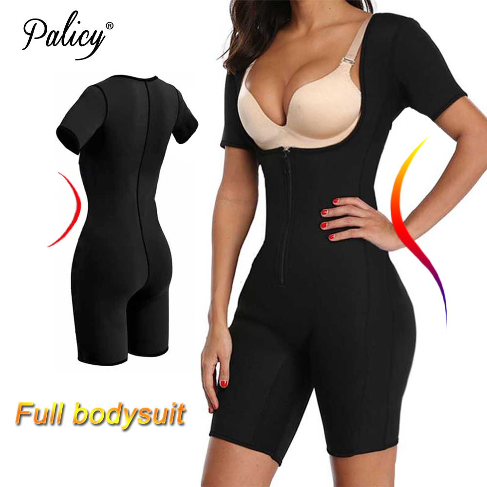 Women Plus Size Neoprene Tank Top Sweat Sauna Full Body Shapers Modeling Strap Elastic Slim Vest Shapewear Bodysuit S-3XL