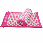 Mats Fitness Yoga Pink Acupuncture Mat Relief Pain Massage Acupressure Pillow Set