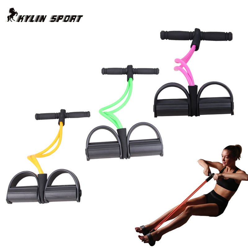 Fitness Gear Rubber Leg Pull Exerciser Chest Expander Leg Exerciser Resistance Bands for Home Gym Workout